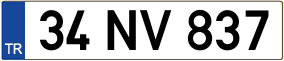 Truck License Plate